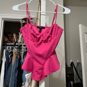 Pink corset top